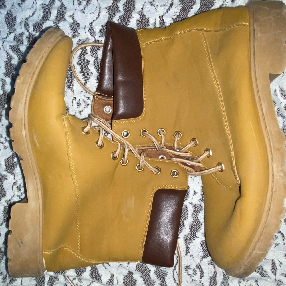 Tan boots